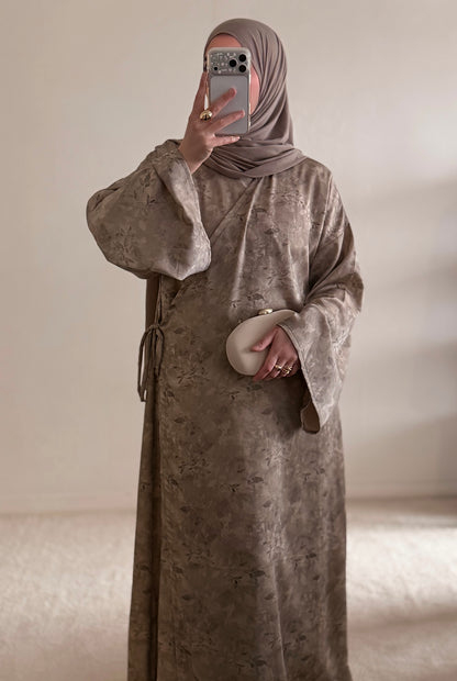 Abaya Sora - Abaya kimono fleuri