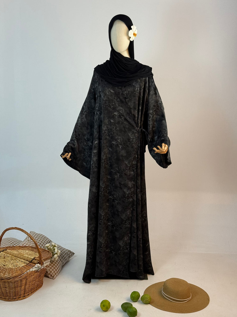 Abaya Sora - Abaya kimono fleuri