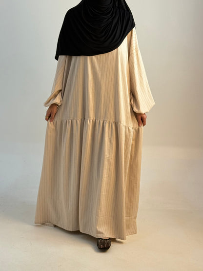 Abaya Alba - manches ballons