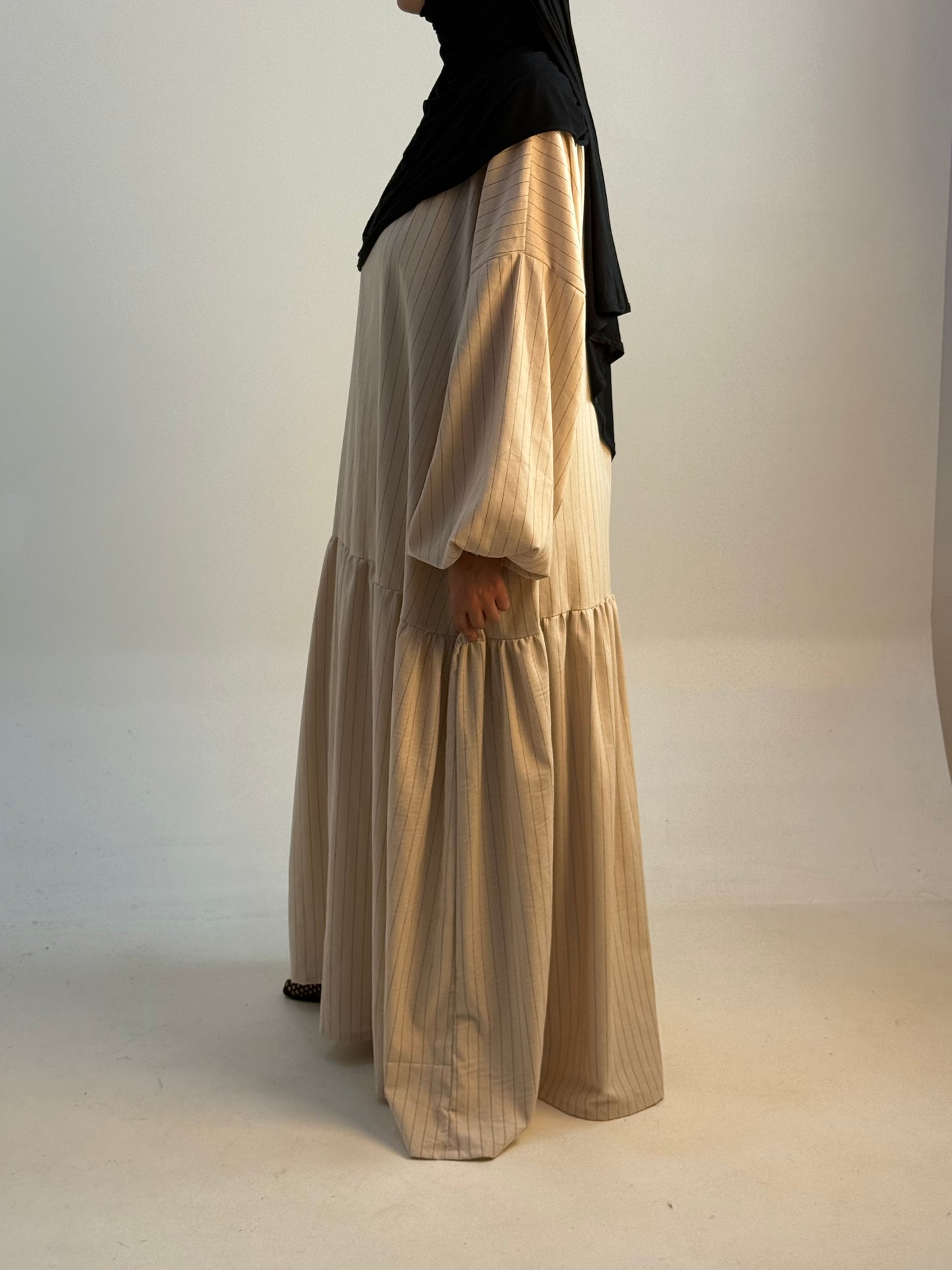 Abaya Alba - manches ballons